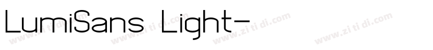 LumiSans Light字体转换